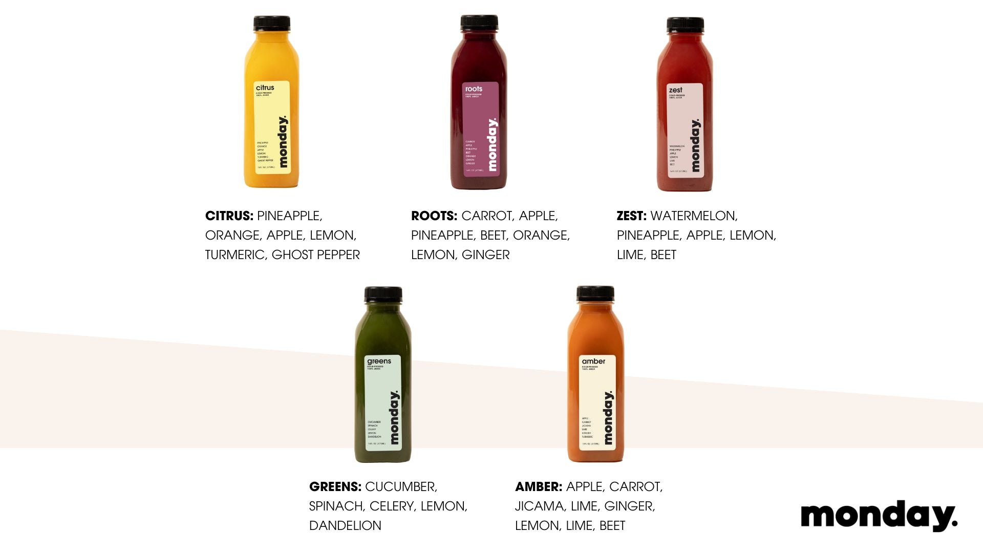 Cold-Press Juice Pack 5-pack - Monday